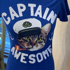 David & Goliath Cat Tee Sz Small